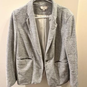 Loft Navy and white blazer